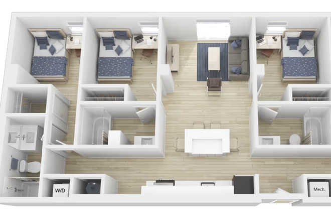 Apartment Layout - The Vox Miami