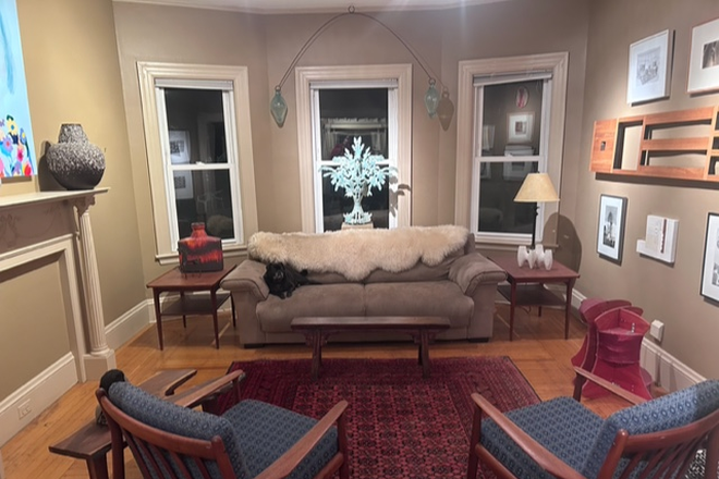 Living Room - Beautiful Furnished Apt. to Share Nov. 1 - Close to Longwood Medical