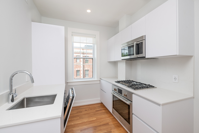 Kitchen - 1-Bed in Cambridge | In-Unit W/D, Renovated Kitchen, Central Air