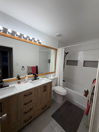Shared bathroom (2 ppl) - Furnished room in shared thome-Wycoff Dr-Pennington