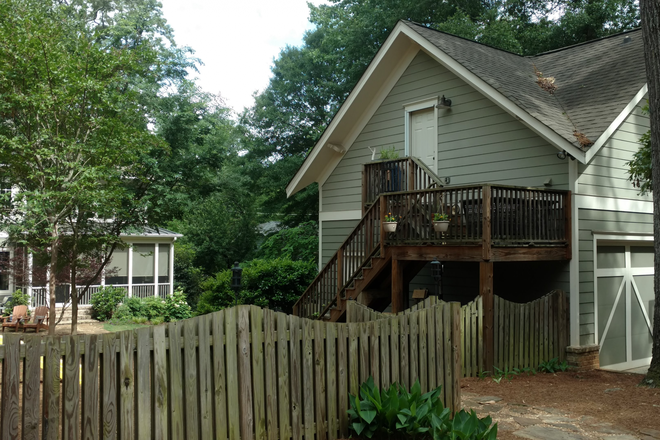 Quiet entrance off back alley with parking spot - Studio in Downtown Decatur Apartments