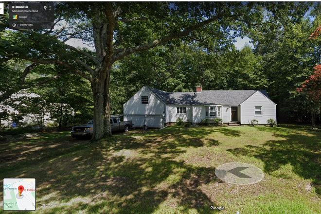 Street view - 3 minute walking distance (1/8 mile or 660 ft) from campus. Great home for rent with parking