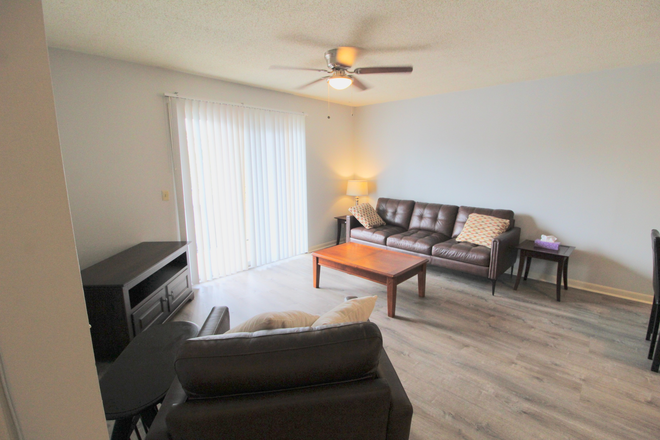 Living area - Hunters Ridge - 2 bedroom 1 bath condo for rent! Pre-leasing for the 26-27 school year!