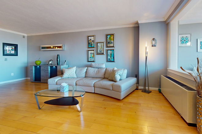 Living Room - WHI816B Stylish 1BR in Boston’s West End  – Prime Central Location Apartments