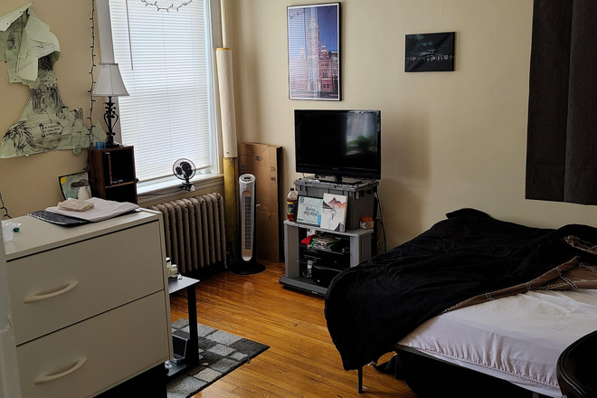 Sunny bedroom - Packard's Corner apartments with LOTS of laundry, heat and hot water included!