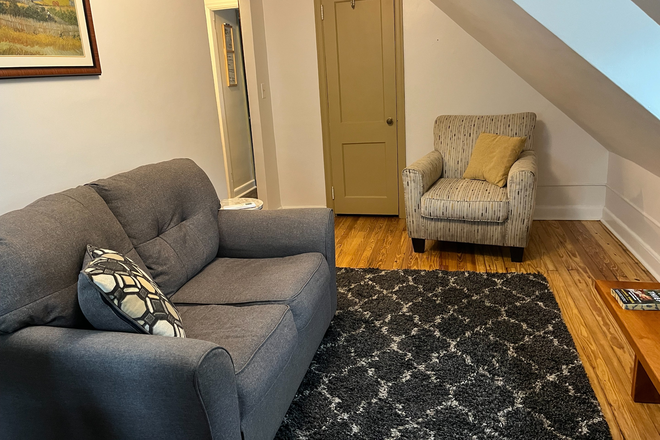 Living room - Furnished 1BR apt-Linden Lane-Princeton