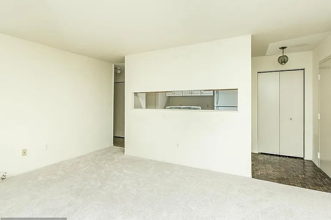 living room and front entrance - Condo for Rent, Mount Washington, Baltimore. Ideal for Hospital & Medical staff and students