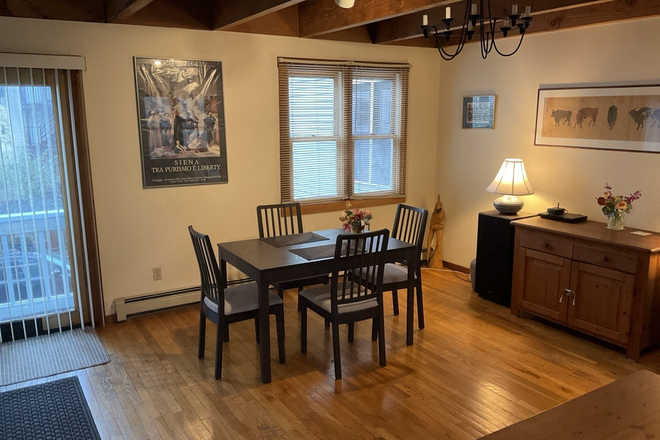 Living room (dining table) - Lovely Property in Attractive Condominium, walking distance to MIT, between Lechmere and Kendall/MIT