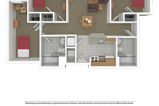 Bedroom - South Campus Commons 7 Sublease Apartment