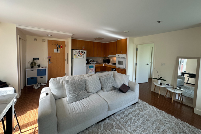 Kitchen and living room - Apartment in HBS campus, 15 - 20 min walk to HKS or Harvard Yard