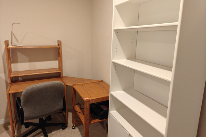Bookcase and desk - Student rental: Dayton Triangle Denver - 2027 Special rate available House
