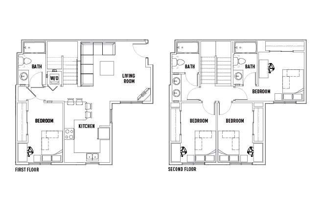 Floor Plan - Hilltop Townhomes