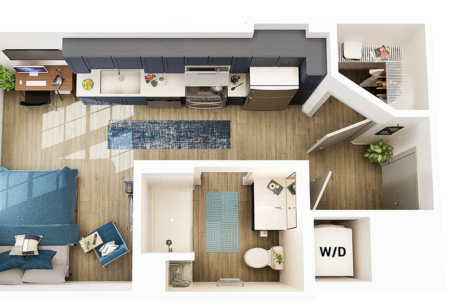 S2 Floor plan - Union On Frank Apartments, on campus close to university blvd