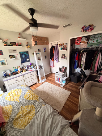 Bedroom (Furniture not included) - Private House 2 miles from Campus (Looking for one more female roomate)