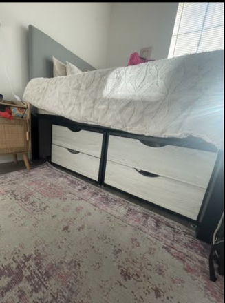 Storage under bed - Cottages at College Acres Apartments