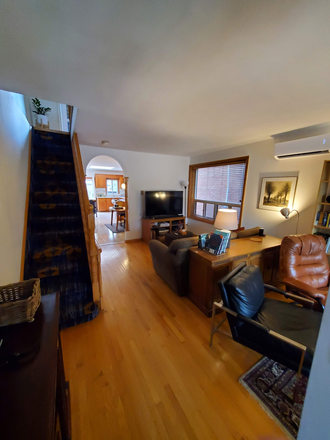 Entrance/living room - 1 Furnished Bedroom in Junction House with Laundry, Backyard, close to TTC