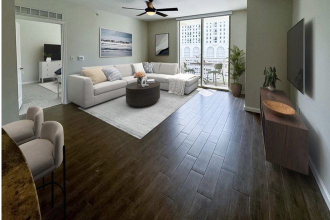 Living room - Gables Ponce Apartments