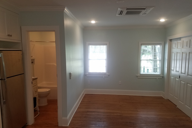 renovated studio apartment with bathroom, closet and washer dryer - South of Broad: 188 Tradd Apartments