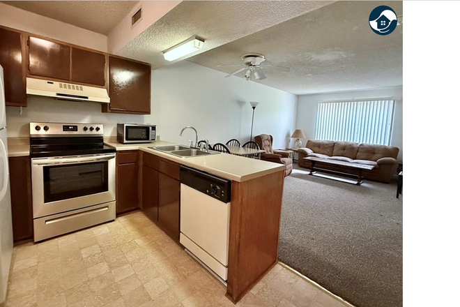 Kitchen & Living Area - 'Almost' on Campus Living! | Available Aug 2025 | $945/mo.