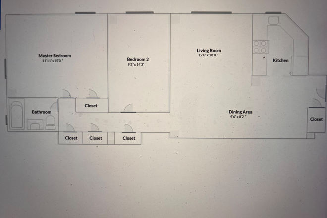 Room names/ dimensions - Stuytown apartment, 30 min walk to WSP, Shuttle available