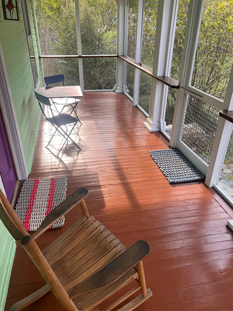 Front screened-in porch - The Plant and Book House