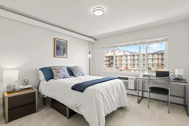 Bedroom - The Lodge Apartments