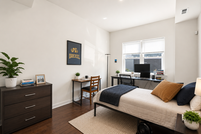 Bedroom 1 - Walk to Drexel – Spacious 2BR in Great Neighborhood - Parking Garage available Triplex