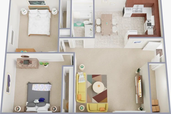 floor plan - Beau Jardin Apartments