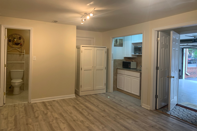 Kitchenette - Basement Studio private entrance, full bath, kitchenette, garage parking, Across Braddock to GMU Townhome