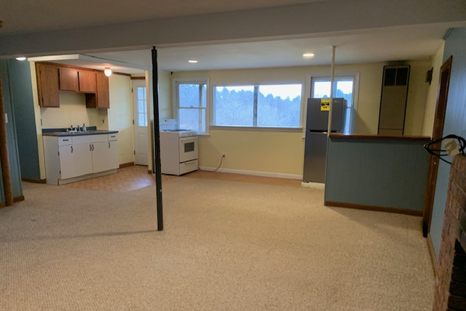 kitchen/living area - Quiet apartment in South Amherst surrounded by farm fields and hiking trails
