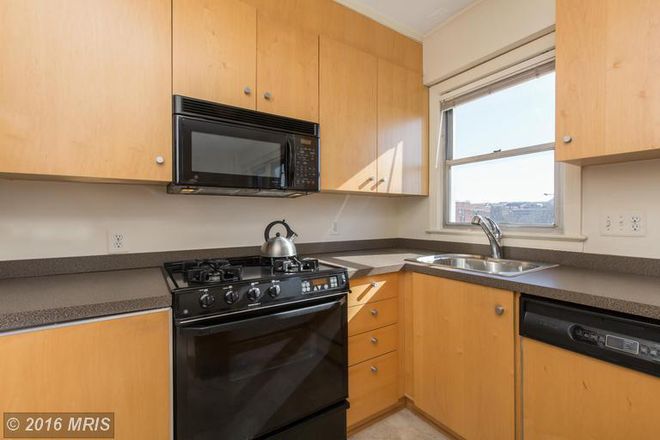 Modern kitchen w/ subzero fridge/freezer - Elegant, spacious studio at Georgetown / Dupont nexus Condo