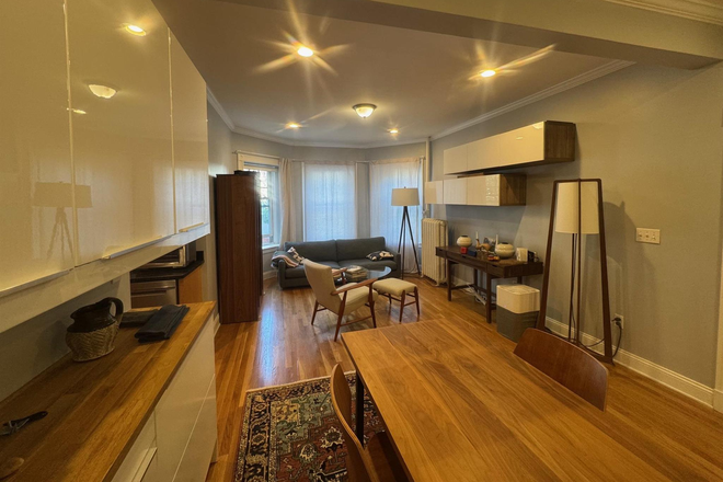 Living Room - Modern Heated Central Square 1 bed with In Unit Laundry
