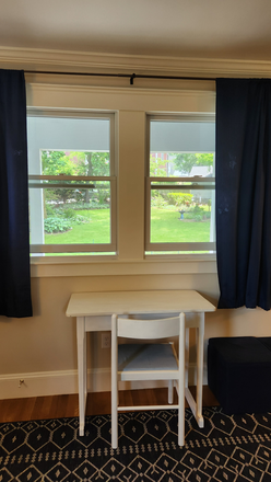 Main room, view to outside - Furnished self-contained room in West Medford home