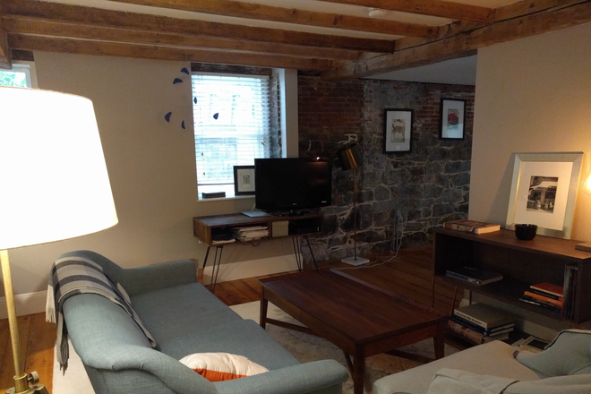 living room - Spacious, comfortable, and renovated 2 BR /1 1/2 BA in renovated historic home