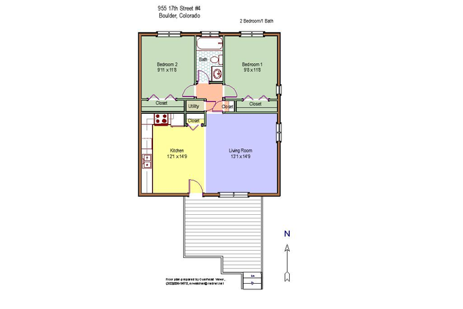 #5 - 955 17th Street (2BR/1BA)