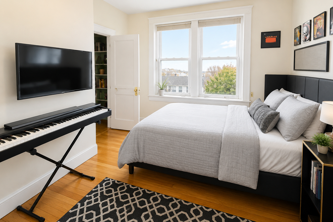 1 - Coolidge Corner 4 bed 3 bath for 9/1 NO FEE condo Quality unit