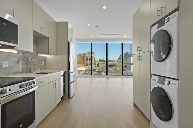 Entering through front door - 460 Summer — Brand New Studio Directly Across from UConn Stamford, In-Unit Laundry, Full Kitchen Apartments