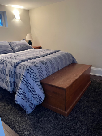 Bedroom, double bed - Annex 1 bedroom furnished basement, kitchen, laundry, all utilities Apartments