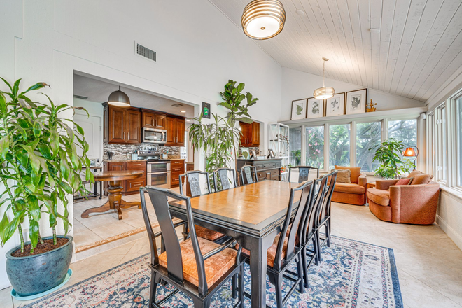 Dining Room - Restorative 4BR Retreat: Private Pool, Native Gardens, and Workspace near Universal/Disney House