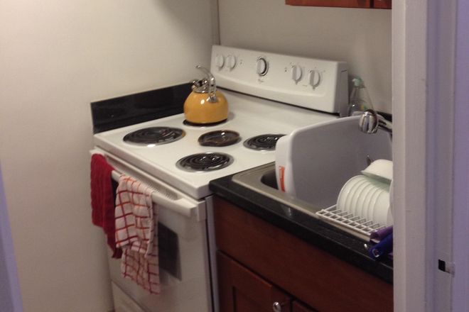 Newly updated kitchen. - Bright, Sunny Studio in Foggy Bottom/GWU Condo