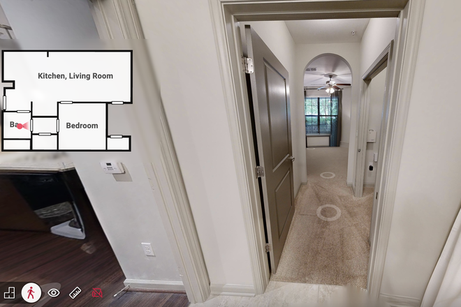 View from Bathroom - Spacious 1-Bed, Close to Campus Apartments