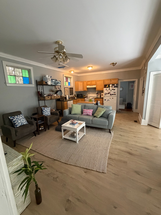 Living Room/Kitchen - 3 Bedroom House Blocks from Campus!