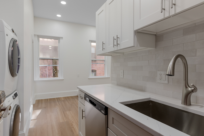 kitchen area - Renovated Cozy 1bd/1bath, in unit laundry, dishwasher, across from Prudential Apartments
