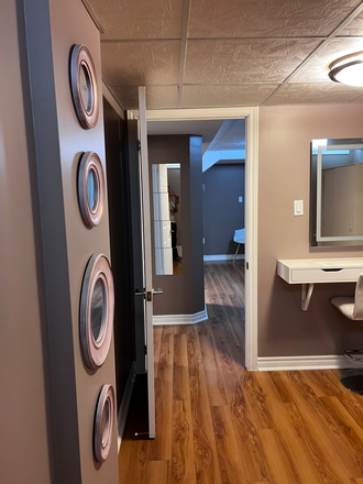 Bedroom - 1 Fully Furnished Basement Apartment, with private washroom and kitchen