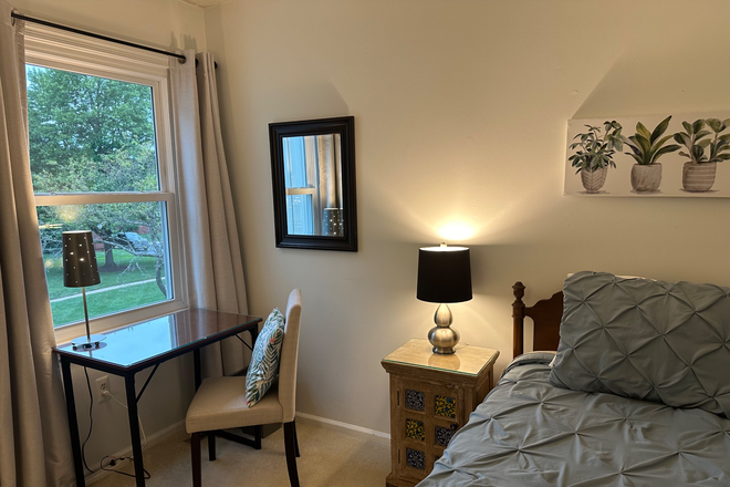 Bedroom - Short term: Furnished room in shared house for female-Carver Place-Lawrenceville