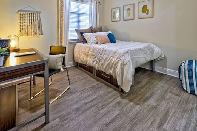 Model bedroom - University Crossings Apartments