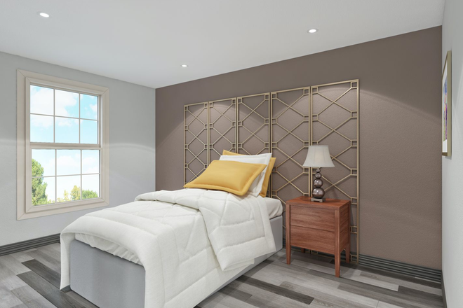 bedroom - 1-10 Carleton Road apartment, managed by Storrs Housing