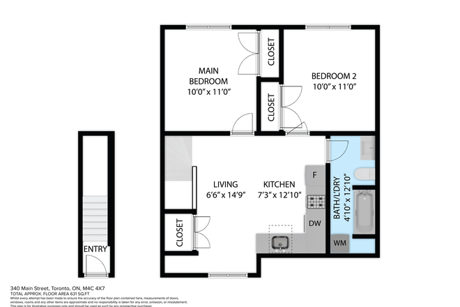 Plan - New Built 2 Bedroom Private Laneway Apartment – Unmatched Transit Access!