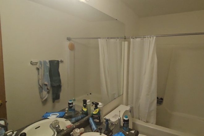 bathroom - Fully furnished apartment, 20 minutes to campus.