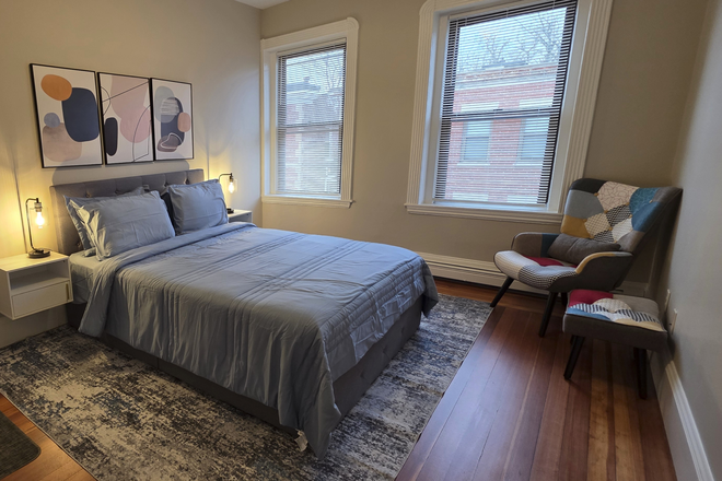Bedroom #1 - Spacious and Fully Furnished Rooms for Rent – Steps to Red Line | 2 stops to JFK/UMass Condo